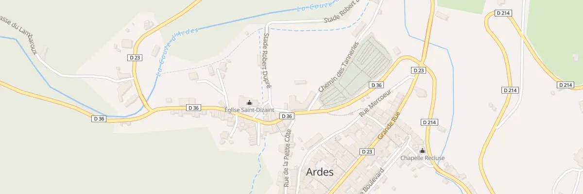 Plan du 1 Che des Tanneries à Ardes