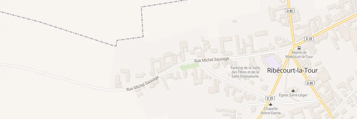 Plan du 24 Rue Michel Sauvage à Ribécourt-la-Tour