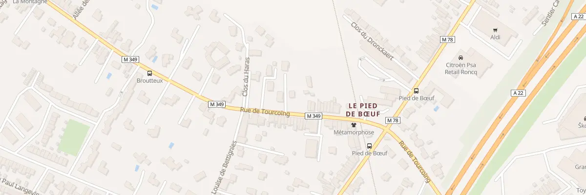 Plan du 97Q Rue de Tourcoing à Roncq