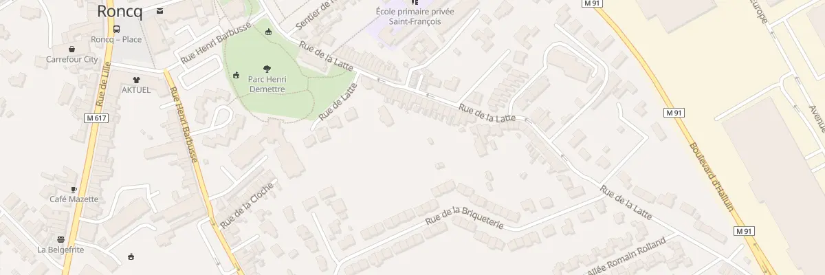 Plan du 14 Rue de la Latte à Roncq
