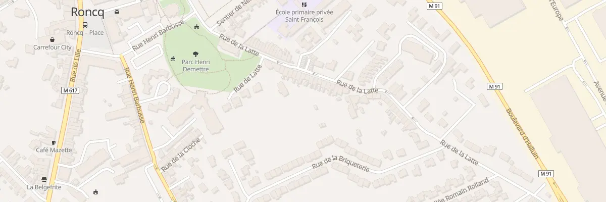 Plan du 16 Rue de la Latte à Roncq