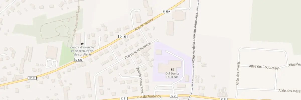 Plan du 16 Rue de la Maladrerie à Vic-sur-Aisne