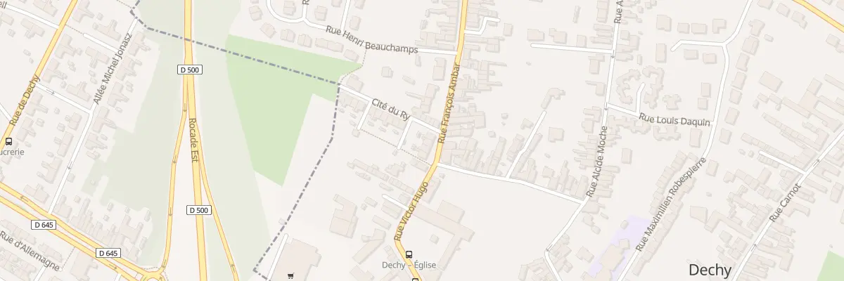 Plan du 3 Vc du Ry à Dechy