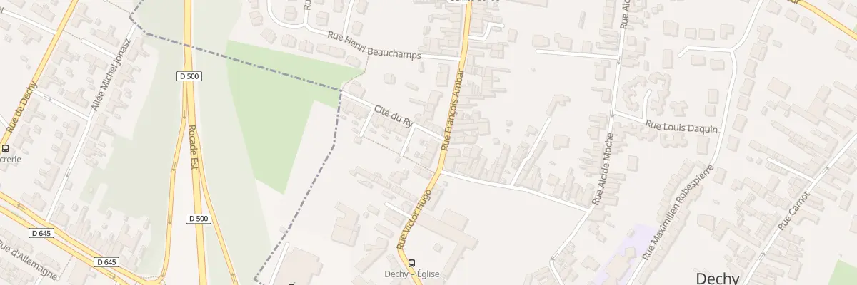 Plan du 4 Vc du Ry à Dechy