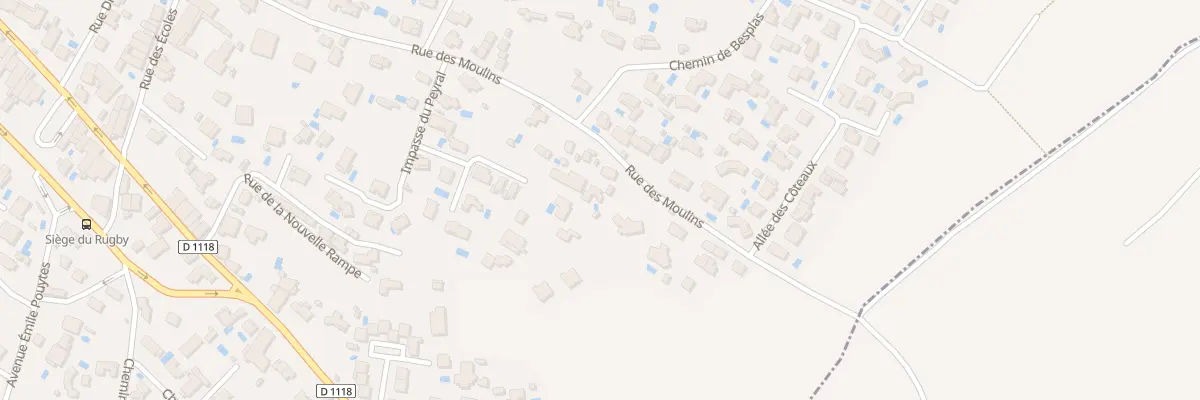 Plan du 34B Rue des Moulins à Salles-d’Aude