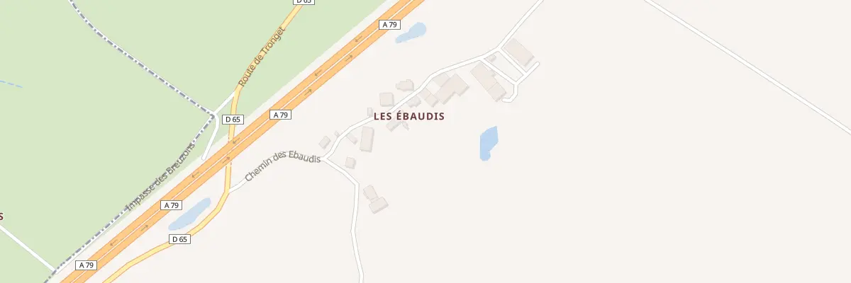 Plan du 5296 Les Ebaudis à Cressanges