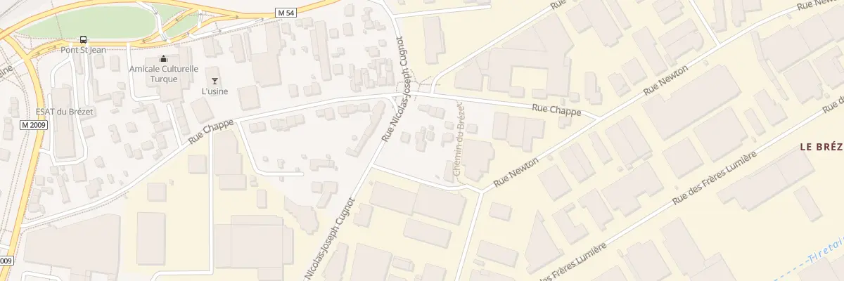 Plan du 20 Rue Nicolas-Joseph Cugnot à Clermont-Ferrand