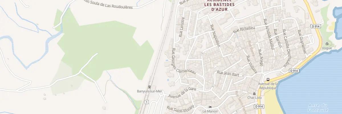 Plan du 35B Rue Georges Clemenceau à Banyuls-sur-Mer