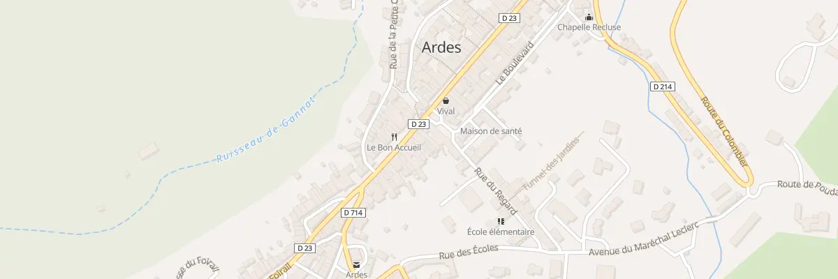 Plan du 9 Rue du Commerce à Ardes
