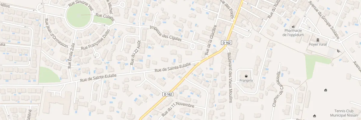 Plan du 6 Rue Ste Eulalie à Nissan-lez-Enserune