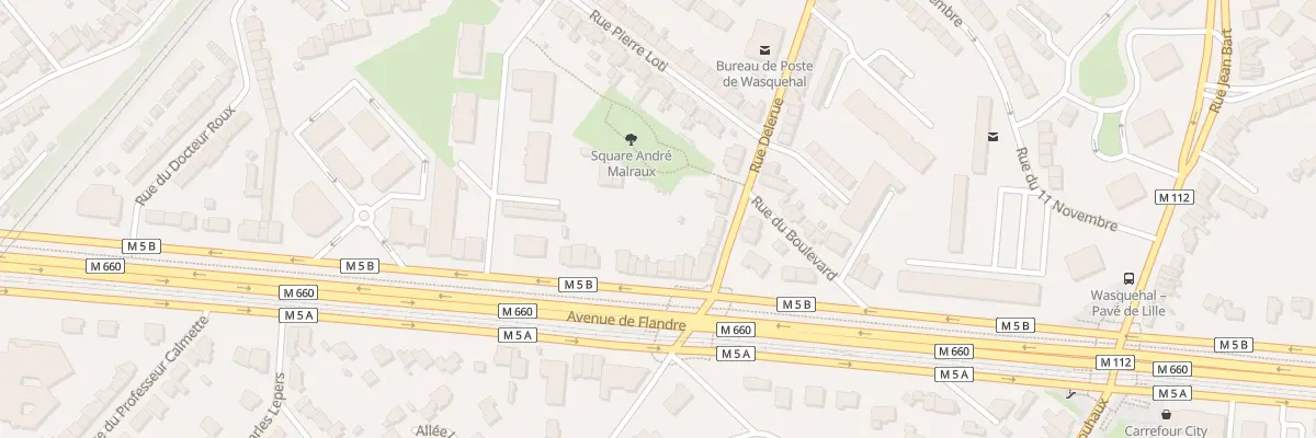 Plan du 73 Av de Flandre à Wasquehal