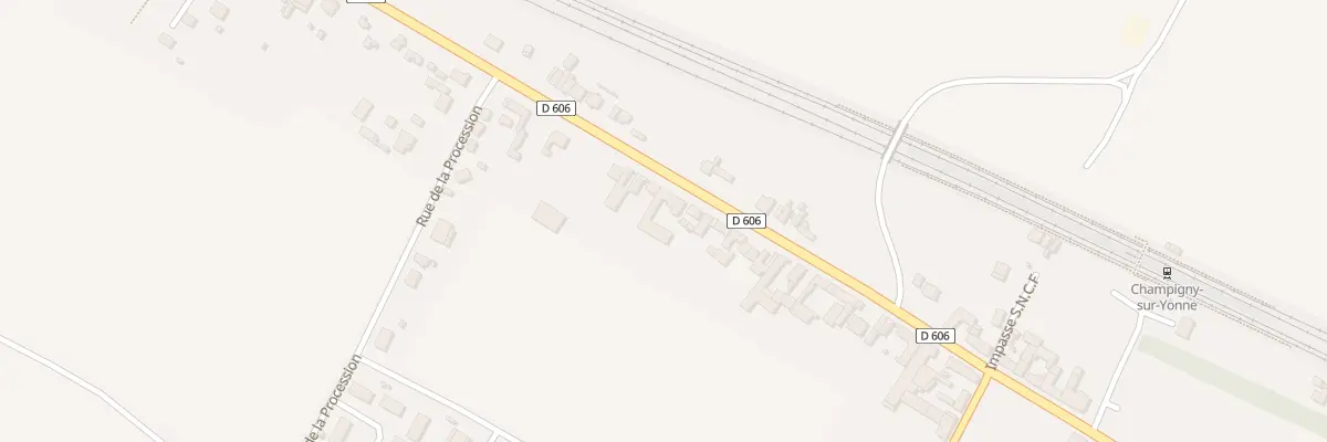 Plan du 36 Rte Nationale à Champigny