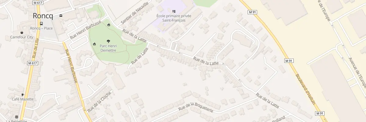 Plan du 26 Rue de la Latte à Roncq