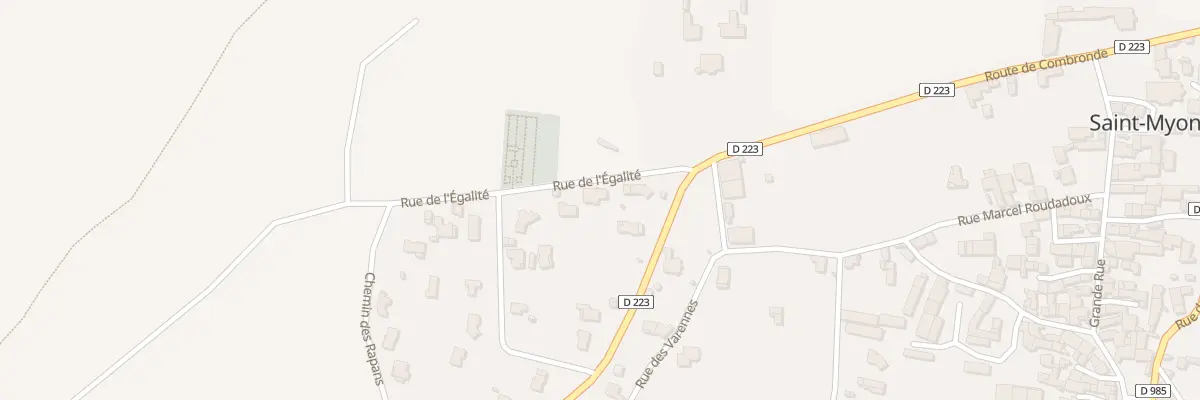 Plan du 5 Rue de l’Egalité à Saint-Myon