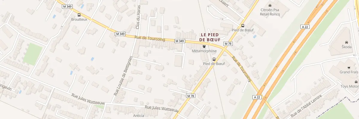Plan du 122 Rue de Tourcoing à Roncq