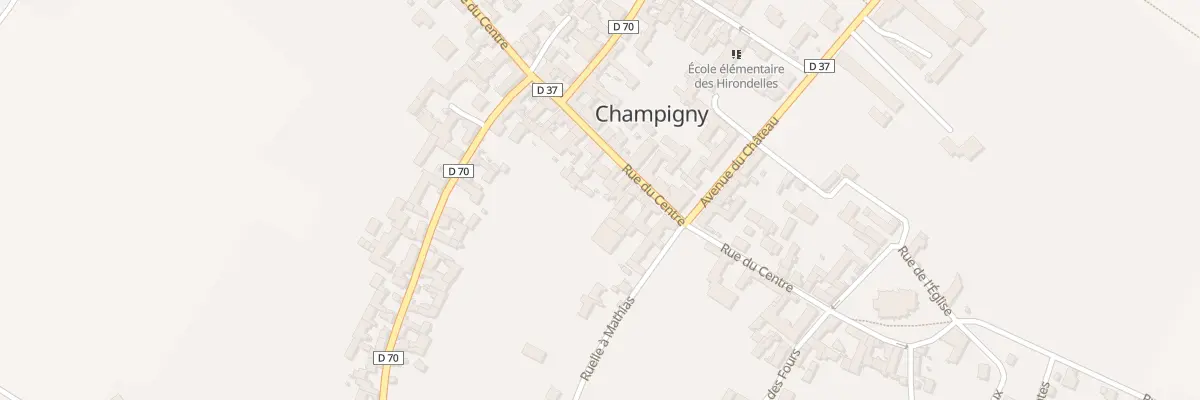 Plan du 15 Rue du Centre à Champigny