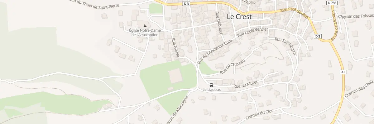 Plan du 1 Pl Philippe Docher au Crest