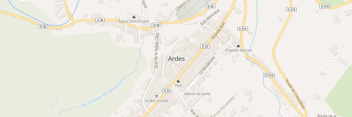 Plan du 56 Grande Rue à Ardes