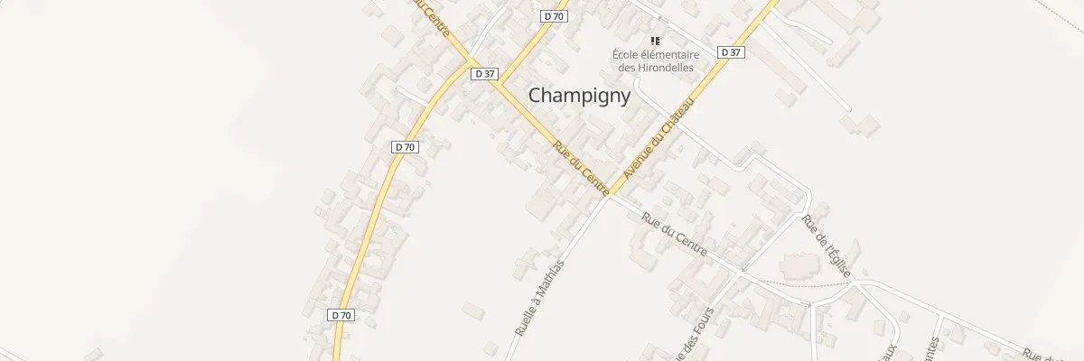 Plan du 13A Rue du Centre à Champigny