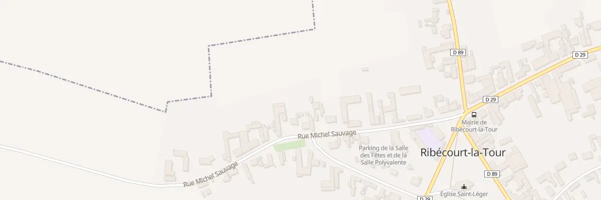 Plan du 20 Rue Michel Sauvage à Ribécourt-la-Tour