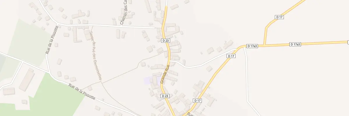 Plan du 1 Sen de la Porte des Champs à Coulombs-en-Valois