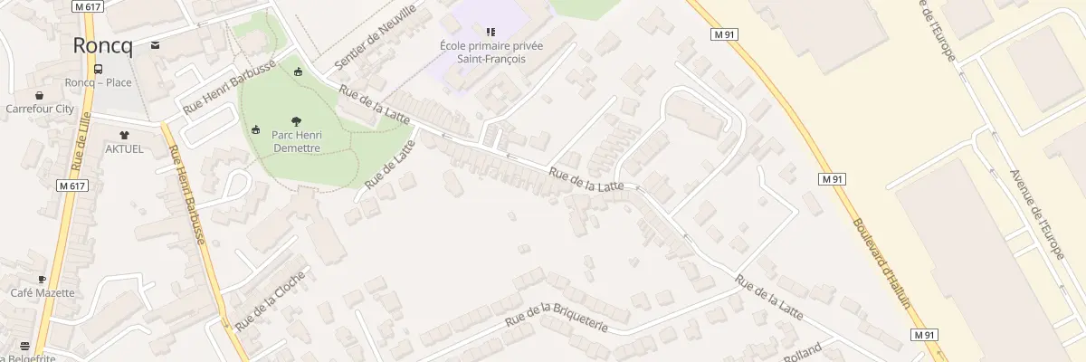 Plan du 32 Rue de la Latte à Roncq
