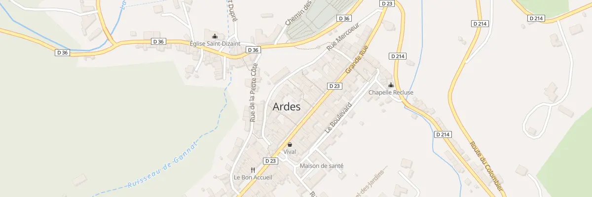 Plan du 48 Rue Grande Rue à Ardes