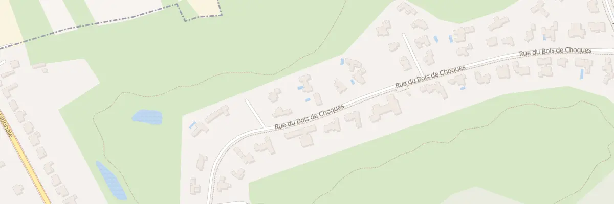Plan du 515 Rue du Bois de Choques à Mérignies