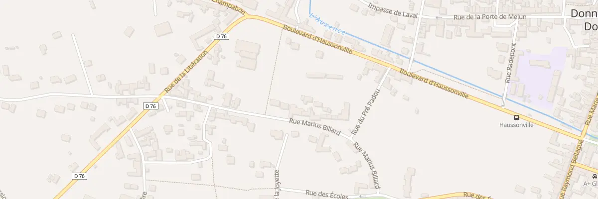 Plan du 17 Rue Marius Billard à Donnemarie-Dontilly