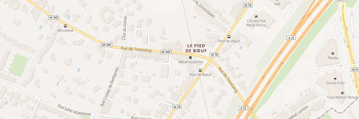 Plan du 130 Rue de Tourcoing à Roncq