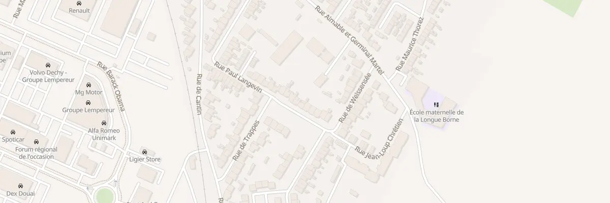 Plan du 21 Rue Paul Langevin à Dechy