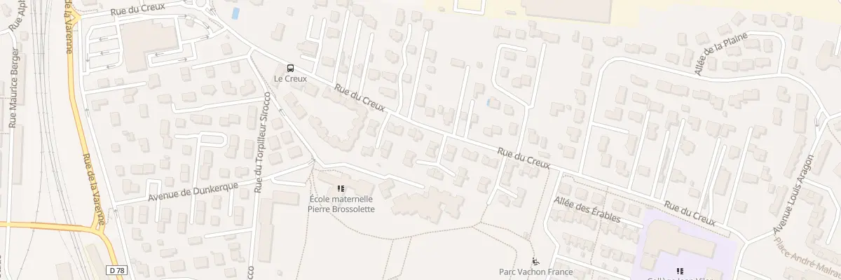 Plan du 27 Rue du Creux à Riom