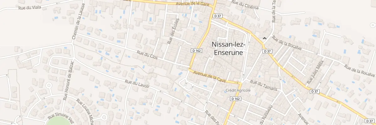Plan du 2 Rue du Clos à Nissan-lez-Enserune