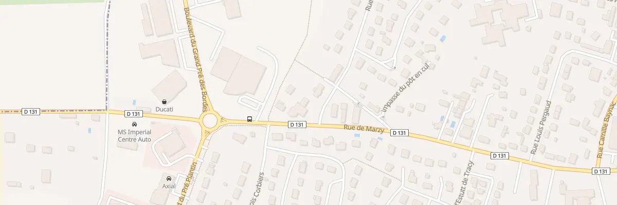 Plan du 1 Rue Albert Camus à Nevers