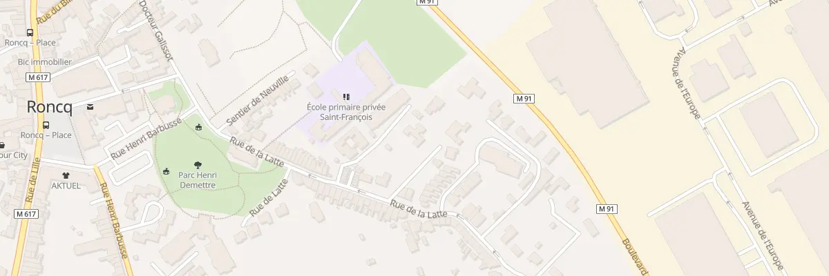 Plan du 37T Rue de la Latte à Roncq