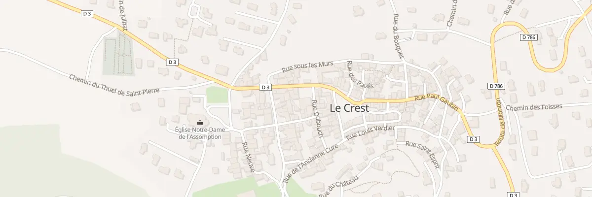 Plan du 7 Rue Marc Girard au Crest