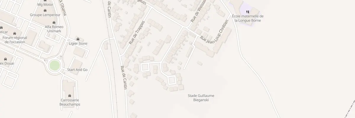 Plan du 38 Rue de Weissensée à Dechy