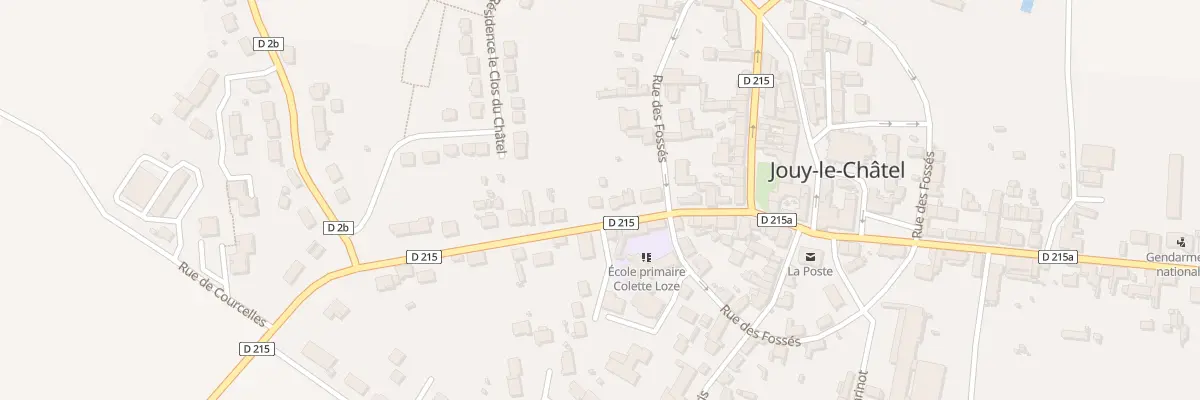 Plan du 17 Rue Claude Gautier à Jouy-le-Châtel