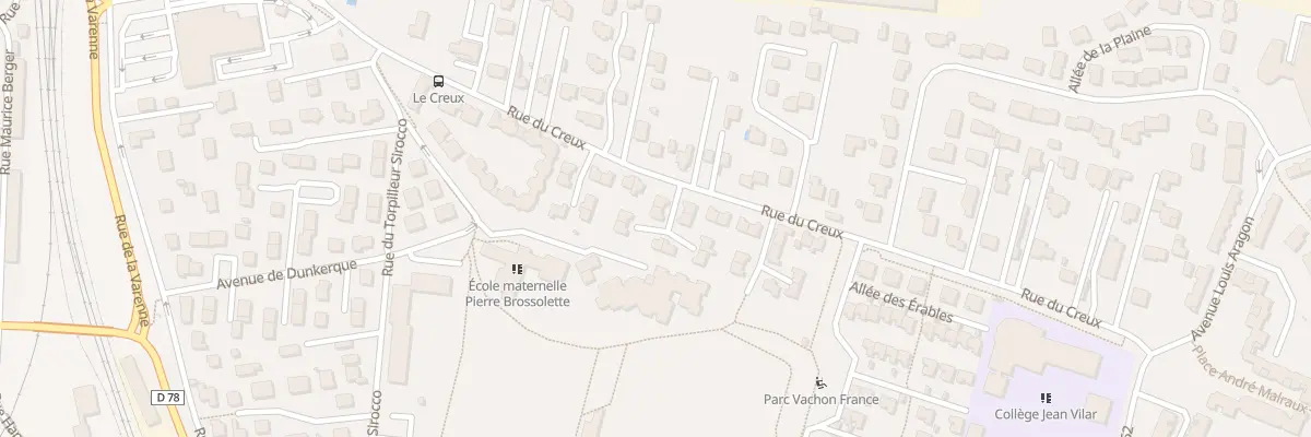 Plan du 31 Rue du Creux à Riom