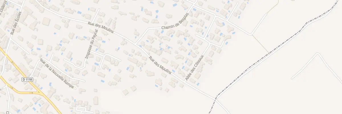 Plan du 37 Rue des Moulins à Salles-d’Aude