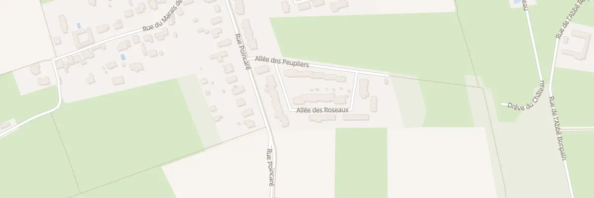 Plan du 2 All des Roseaux à Fretin
