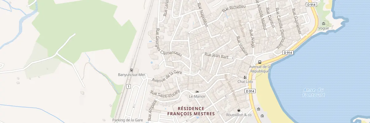 Plan du 7 Rue Georges Clemenceau à Banyuls-sur-Mer