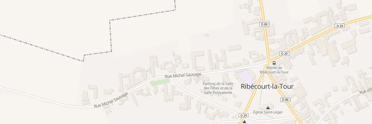 Plan du 14 Rue Michel Sauvage à Ribécourt-la-Tour