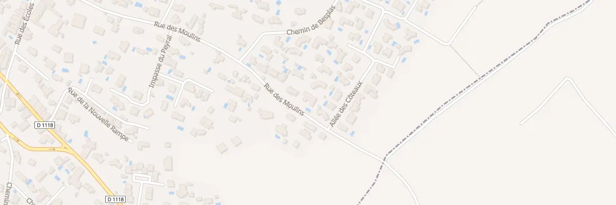 Plan du 41 Rue des Moulins à Salles-d’Aude