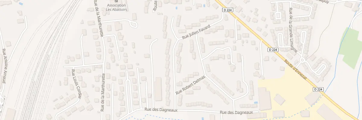 Plan du 20 Rue Julien Favard à Riom