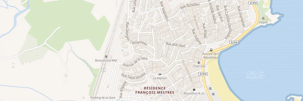 Plan du 3 Rue Georges Clemenceau à Banyuls-sur-Mer