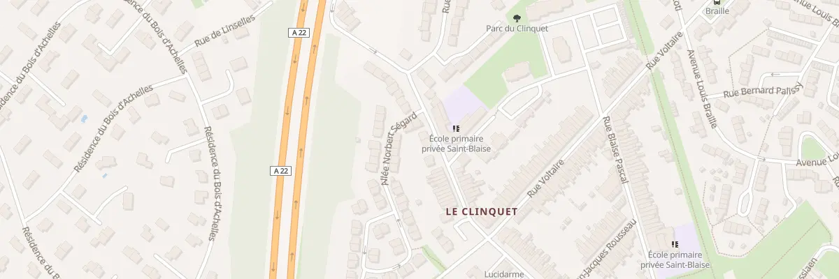 Plan du 511 Rue du Clinquet à Tourcoing