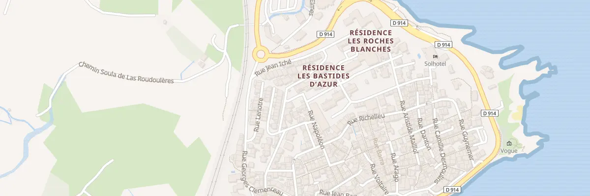 Plan de Res les Bastides d’Azur à Banyuls-sur-Mer