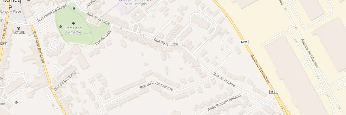 Plan du 46 Rue de la Latte à Roncq