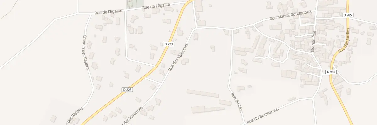Plan du 33 Rue des Varennes à Saint-Myon